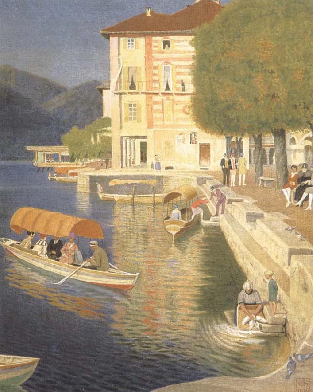 Joseph E.Southall The Quay,Orta